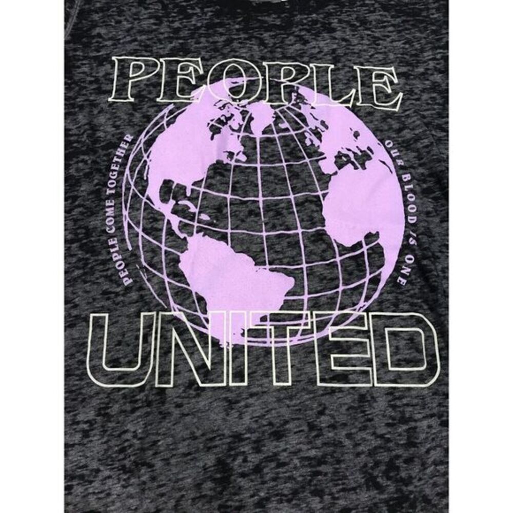 People United Black T-Shirt Medium Canvas "The People Tour"